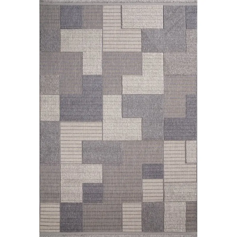 Almoss Agusto Area Rug 3211G Cream/Grey – 160 × 230 cm