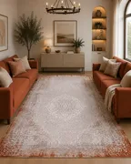 Almoss Aspendos Rug 4195T Gray/Terra – 200 × 290 cm