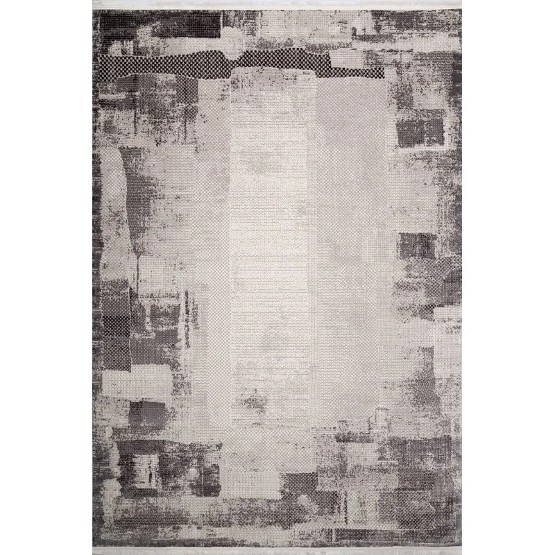 Almoss Barok Halı 5347A Gri/Antrasit – 200 × 290 cm