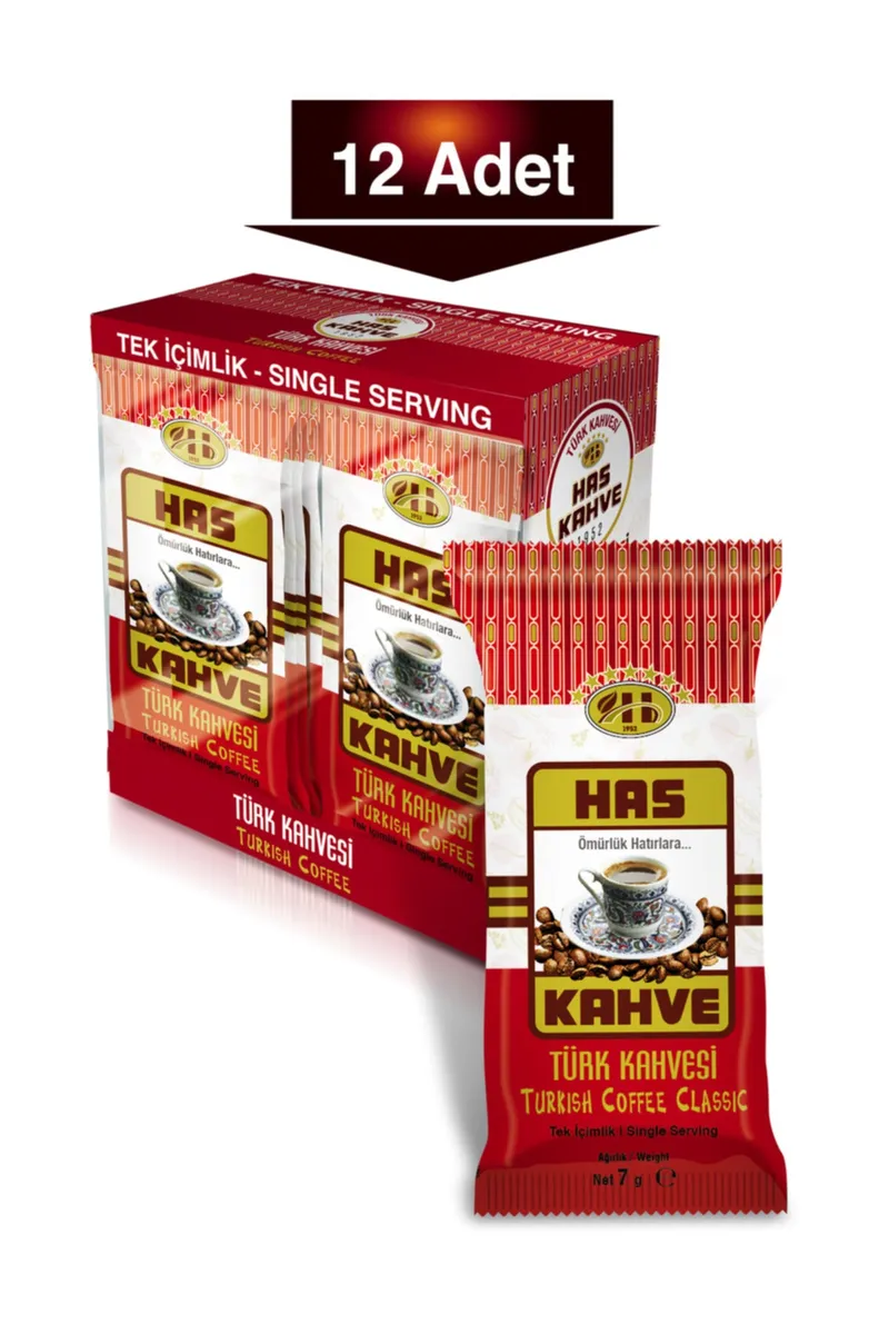 Single-Serve Turkish Coffee, 12-Pack, 7 g