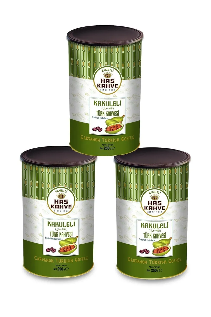 Has Turkish Coffee with 3 Types of Cinnamon, 3 x 250 g