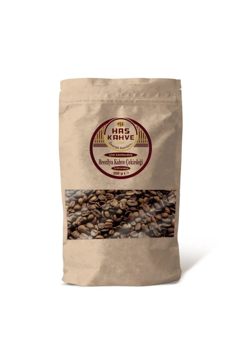 Café en grano brasileño Has Kahve – Tostado oscuro – 350 g