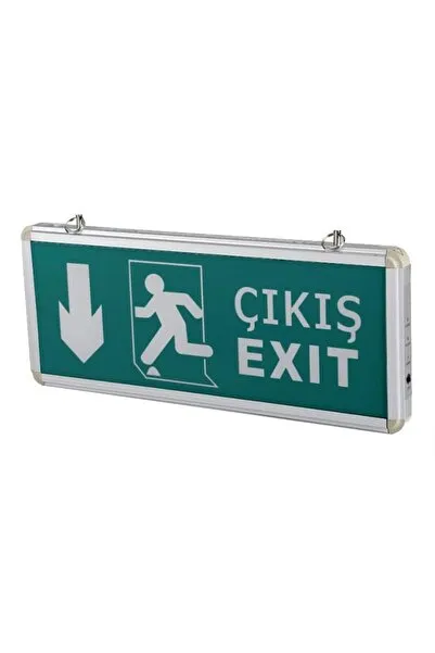 CATA 9167 LED Down Arrow Exit Sign – 3-Hour Emergency Battery