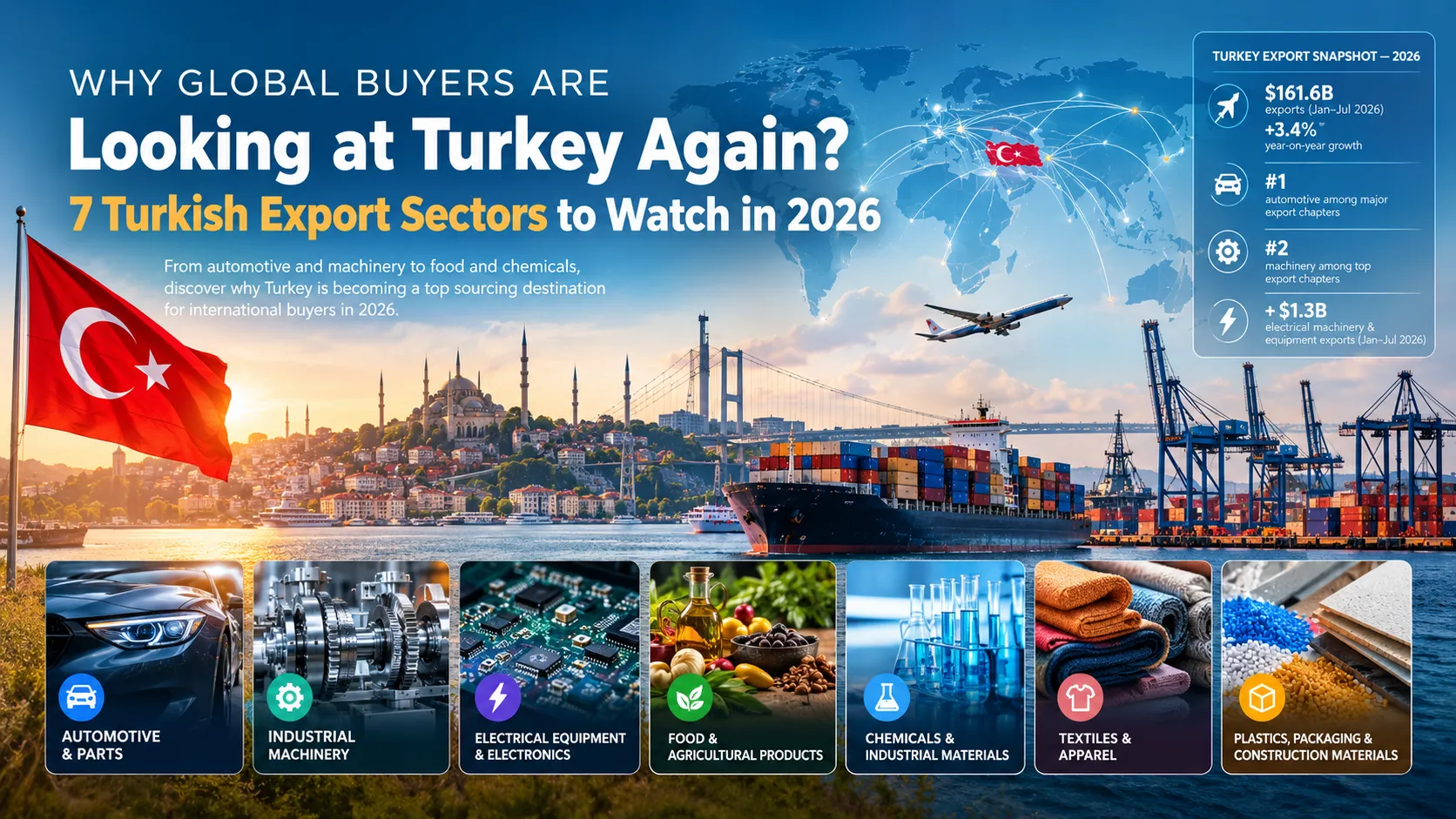 Why Are Global Buyers Looking at Turkey Again? 7 Turkish Export Sectors to Watch in 2026