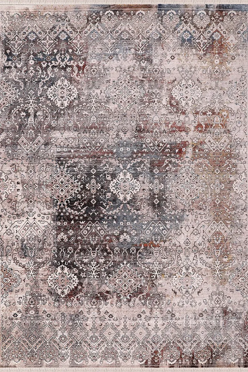 Almoss Vintage Halı 4173A Mavi – 200 × 290 cm