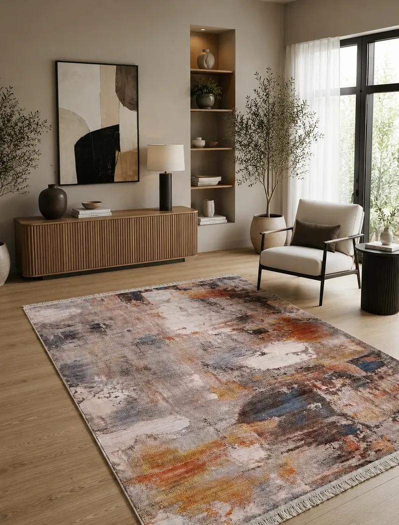 Alfombra de estilo vintage Almoss 4116A, gris – 160 × 230 cm